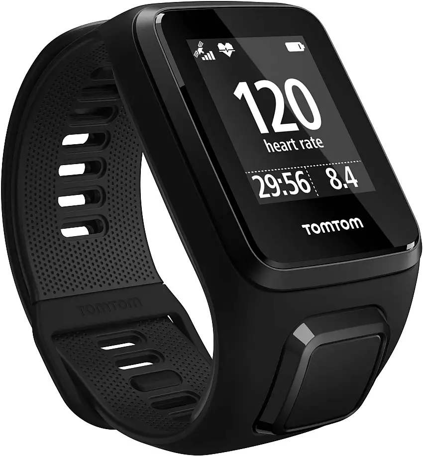 Träningsklocka Tomtom Spark 3 Cardio small svart