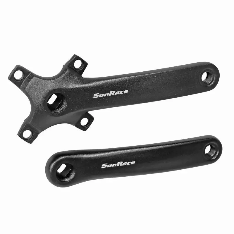 Mountainbike-vevar i aluminium för fyrkantaxelhus Sunrace Fcm800 Mono