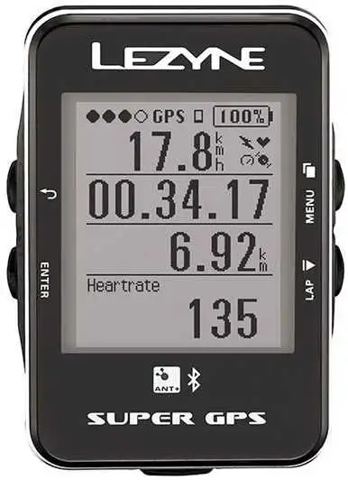 Cykeldator Lezyne Super GPS svart