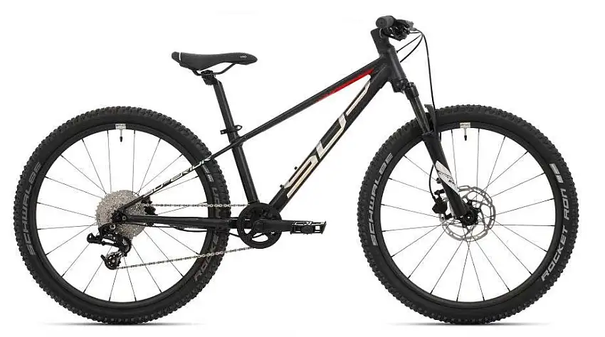 Barncykel Superior Team 24 matte black