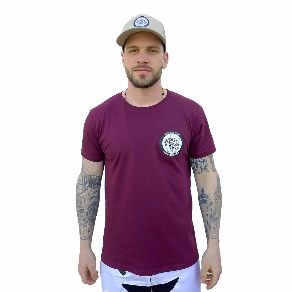 T-shirt Pride Racing Cool Patch Burgundy