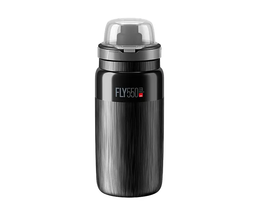 Flaska Elite FLY MTB TEX Black Grey Logo 550ml