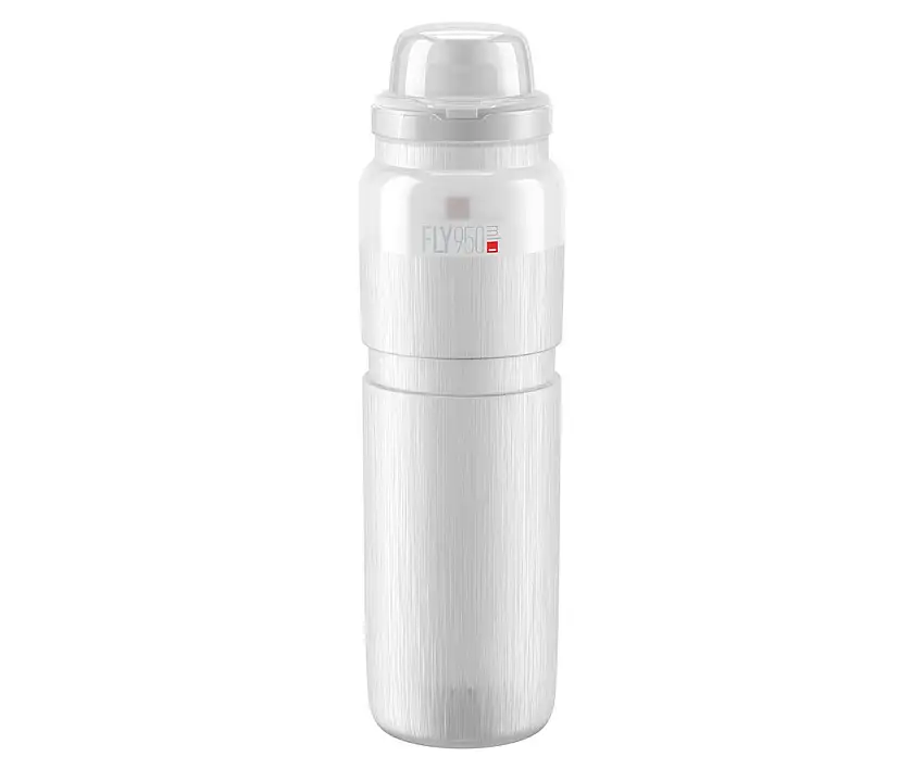 Flaska Elite FLY MTB TEX Clear Grey Logo 950ml