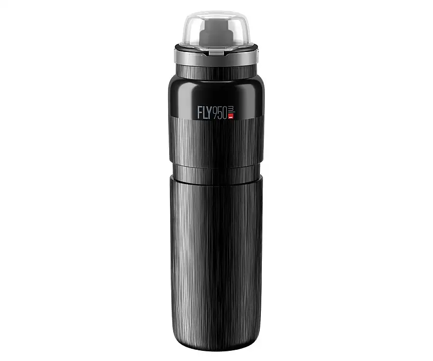 Flaska Elite FLY MTB TEX Black Grey Logo 950ml