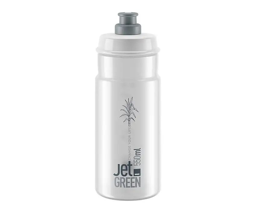 Flaska Elite Jet Green Clear Grey Logo 550ml