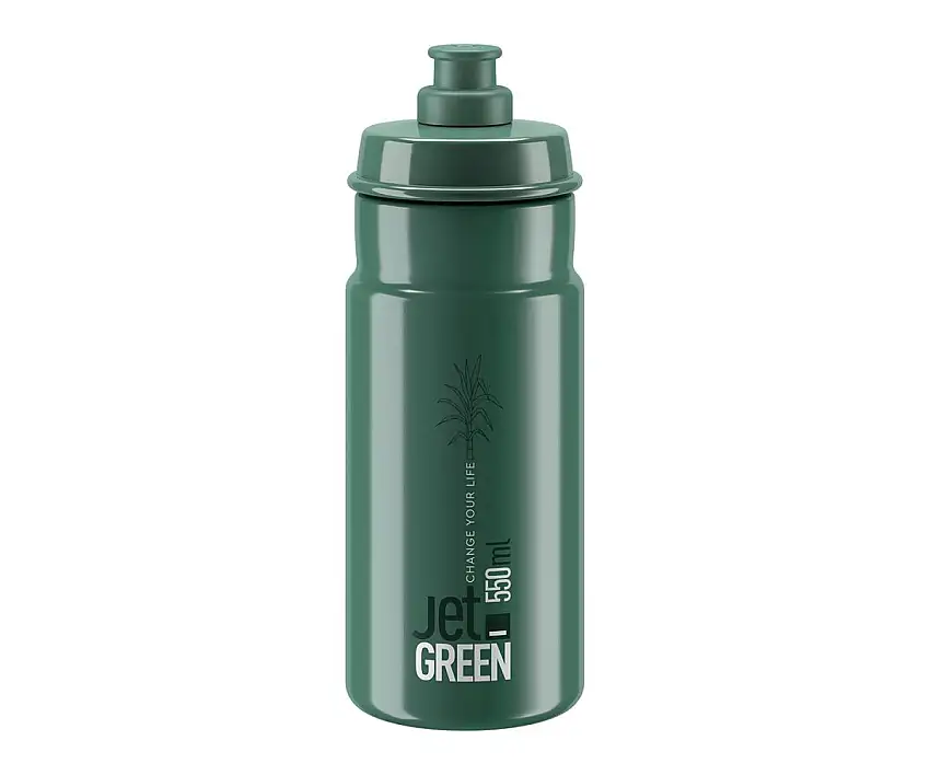 Flaska Elite Jet Green Dark Gray White Logo 550ml
