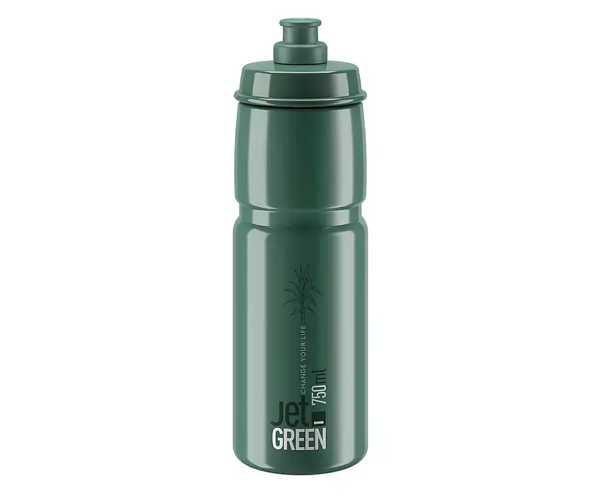 Flaska Elite Jet Green Dark Gray White Logo 750ml