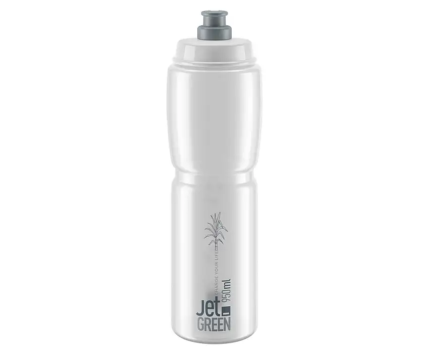 Flaska Elite Jet Green Clear Grey Logo 950ml