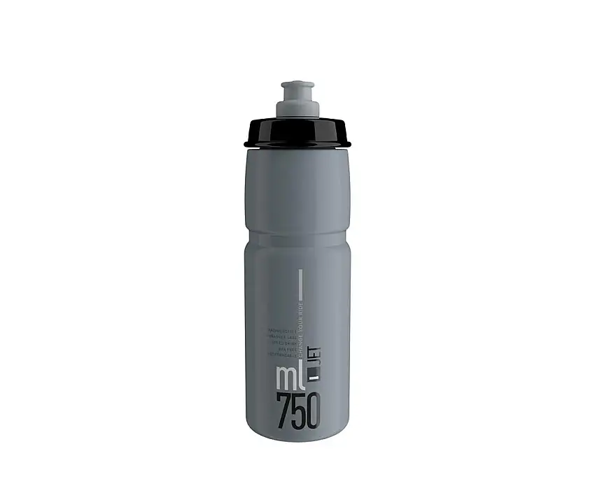 Flaska Elite Jet Grey Black Logo 750ml