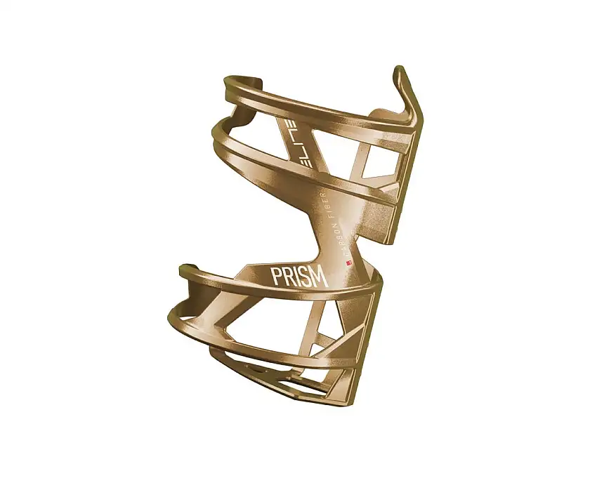 Flaskställ Elite Prism L Carbon Gold Metal White graphic