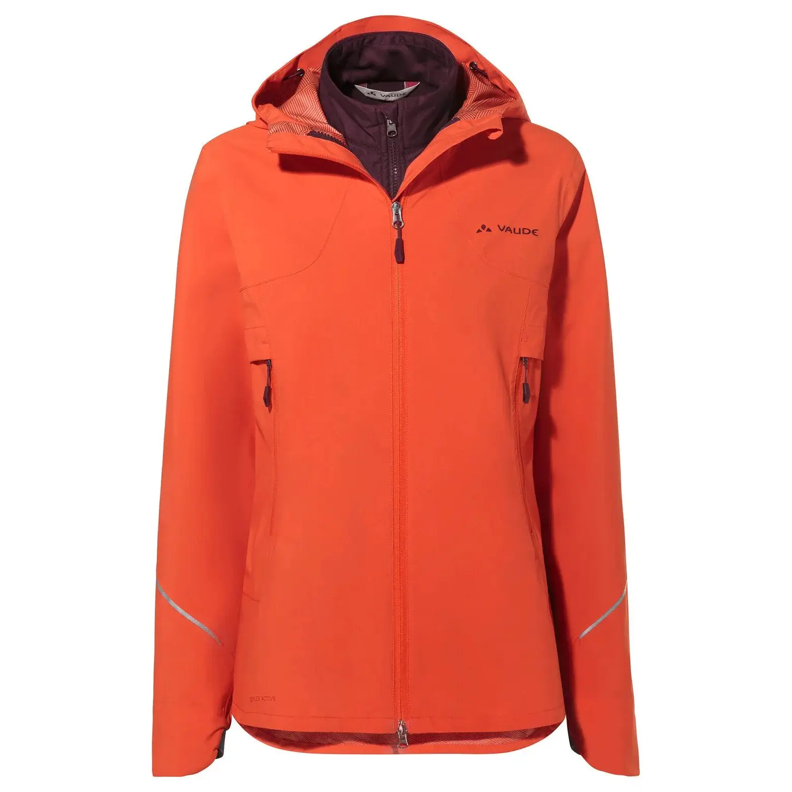 3-i-1 zip hoodie för kvinnor VAUDE Yaras