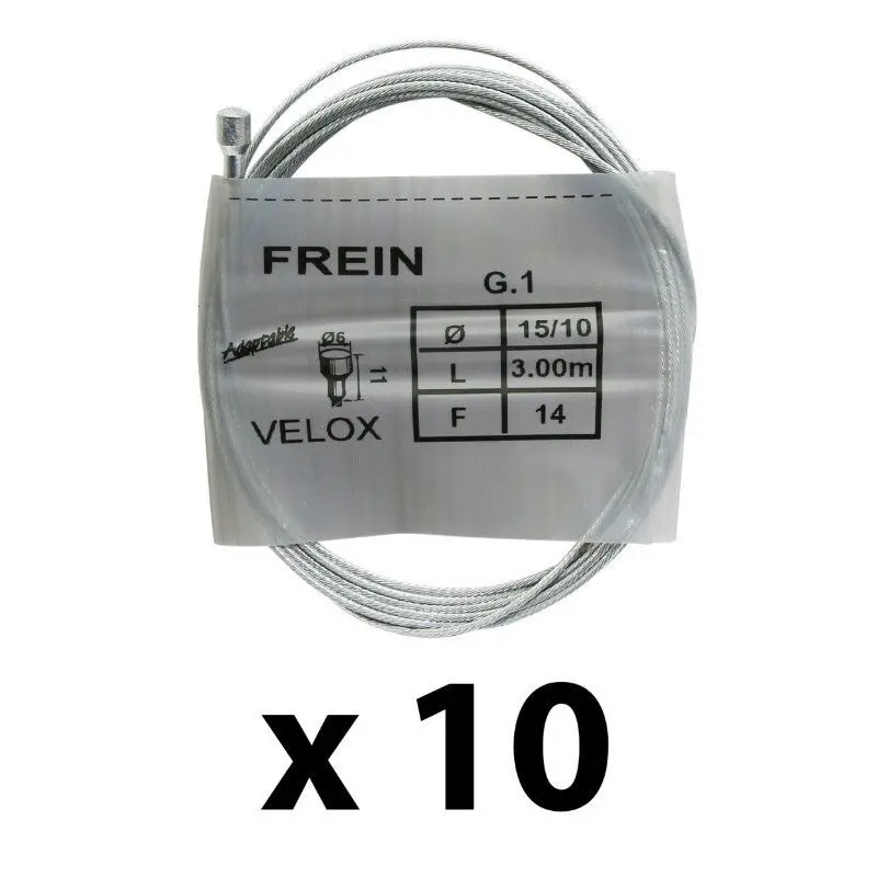 Låda med 10 bromsvajrar för landsvägscykel Velox 3.00 m