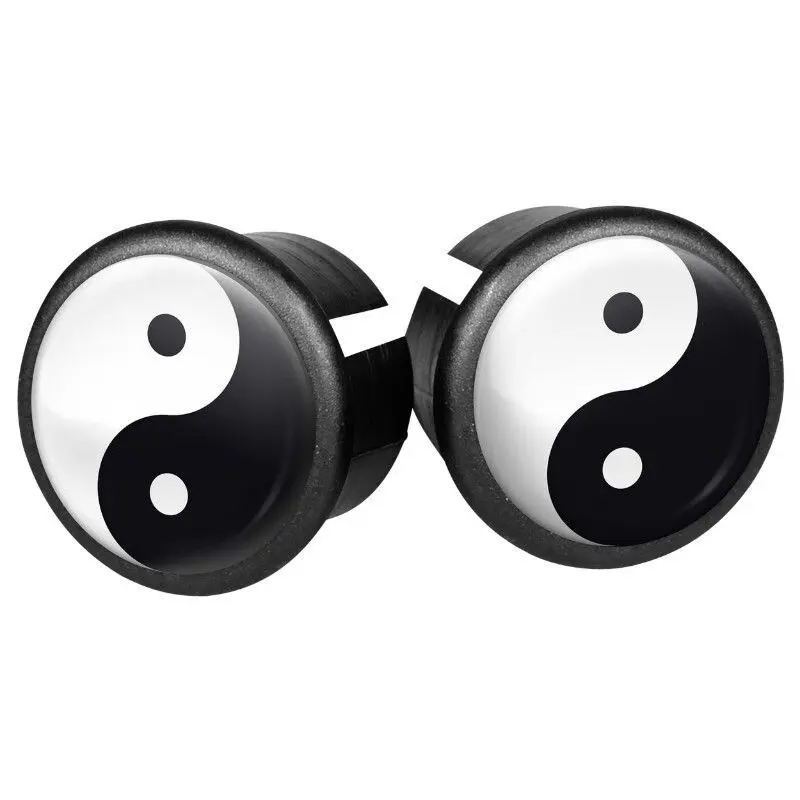 Uppsättning med 2 styrkåpor för landsvägscyklar Velox Doming Ying Yang