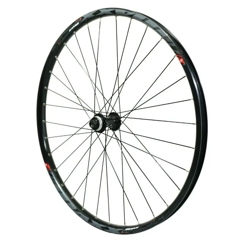 Mountainbikehjul med främre skiva (slanglös och slangtyp) för genomgående axel 15-100 Velox Maxx 25 Freeride Centerlock Shimano Mt400