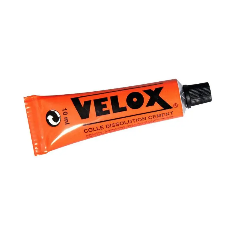 Låda med 18 tuber lösligt lim Velox Rustine