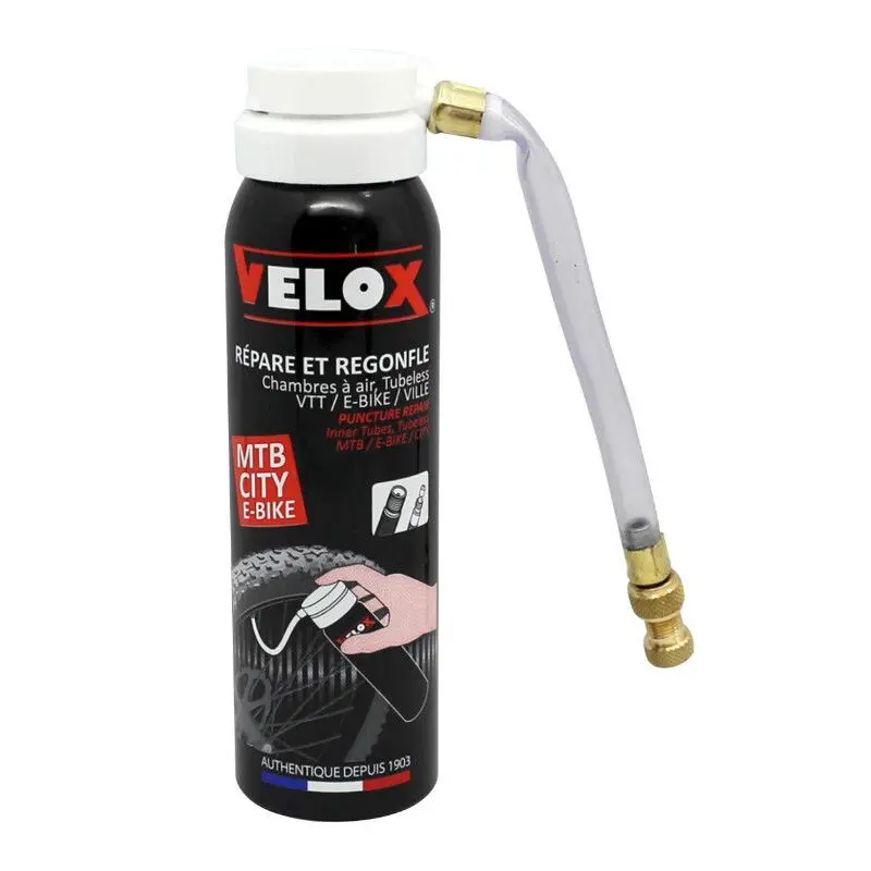 Spray mot punktering vae-e-bike-vtt Velox Presta Schrader