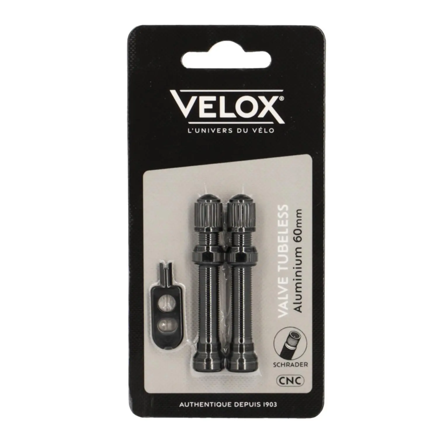 Ventil tubeless schrader Velox (x2)
