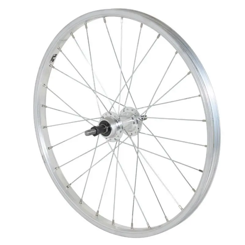 Mountainbike bakhjul aluminium nav solid axel Velox Rl 6-7V