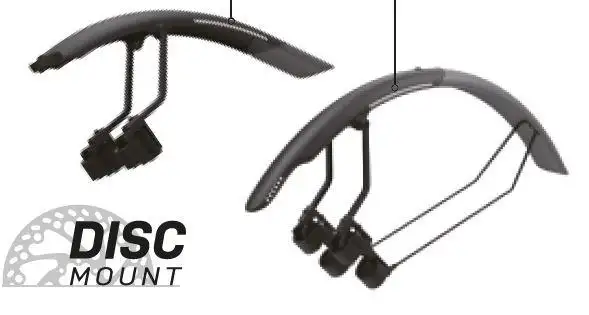 Skärmset Topeak TetraFender R1 & R2 Svart
