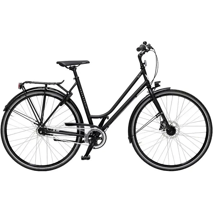 Damcykel Skeppshult Elit 7-Växlar Mattsvart
