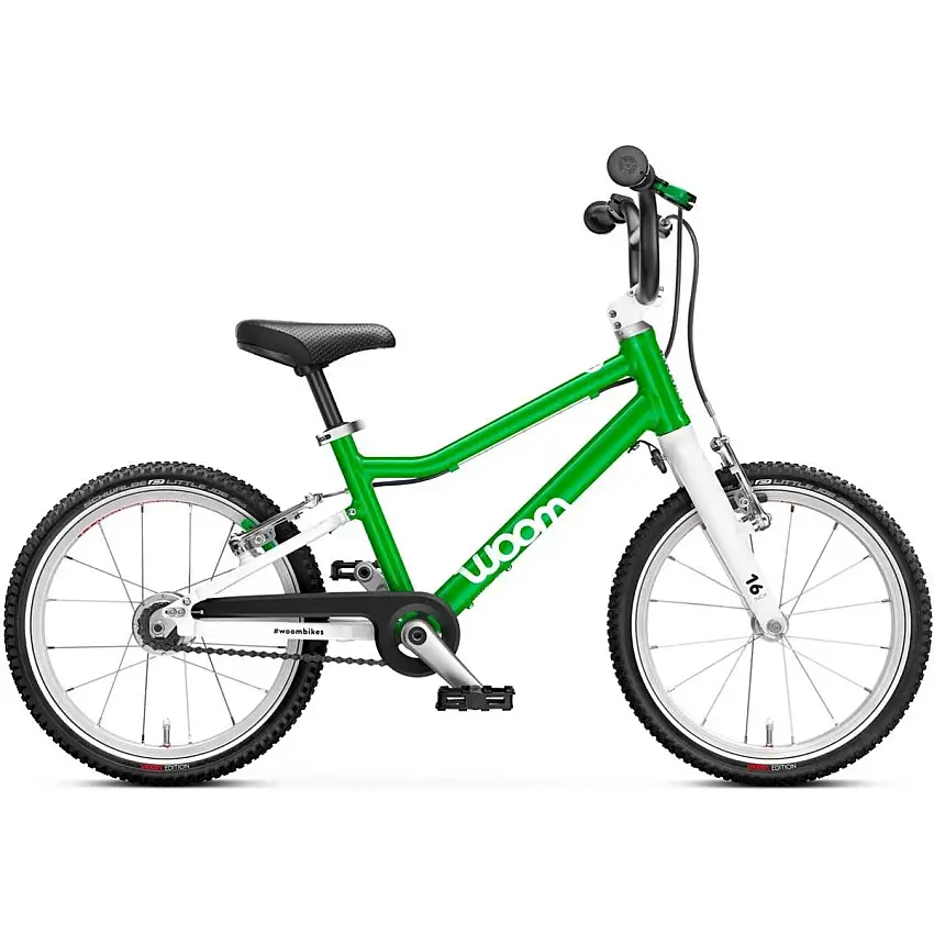 Barncykel Woom Original 3 Automagic Grön 16"