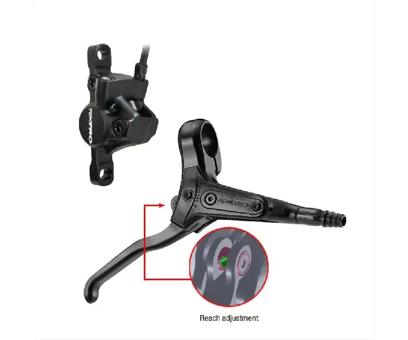 Skivbroms Tektro Hydraulisk 2-kolv Vänster 1900mm Slang HD-M285