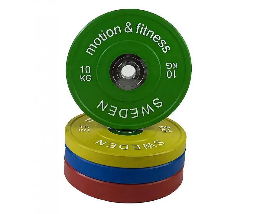Viktskiva Motion & Fitness PRO Bumper 25 kg Färgad