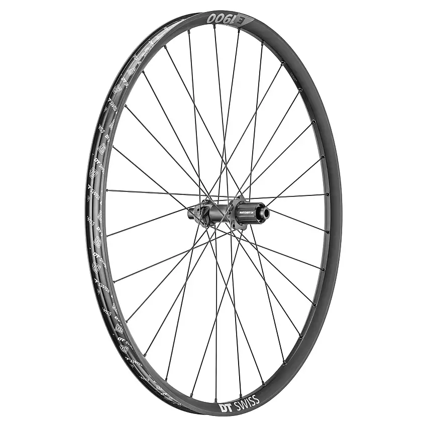Bakhjul DT Swiss E 1900 Spline DB 20 12x148 27,5" SRAM/Shimano 10/11-speed CL Disc TLR Svart
