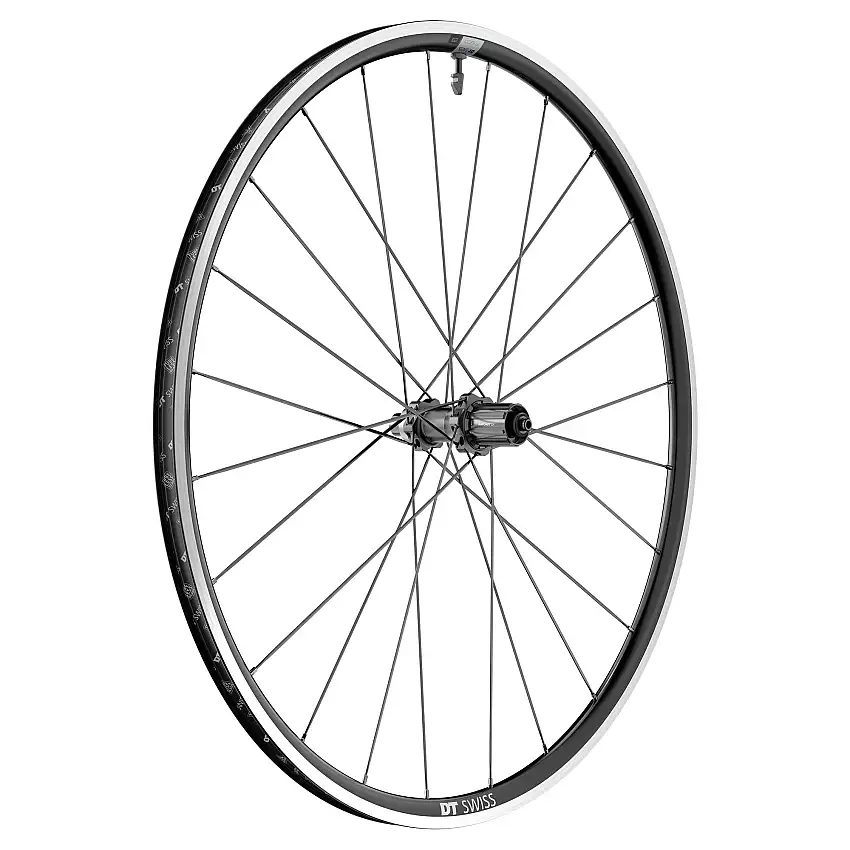 Bakhjul DT Swiss P 1800 Spline 23 9x130 QR 622 28" SRAM/Shimano 11-speed TLR Fהlgbroms Svart