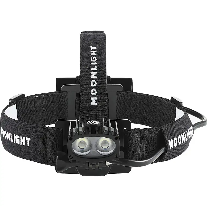 Pannlampa MOONLIGHT Bright as Day 2000 Black