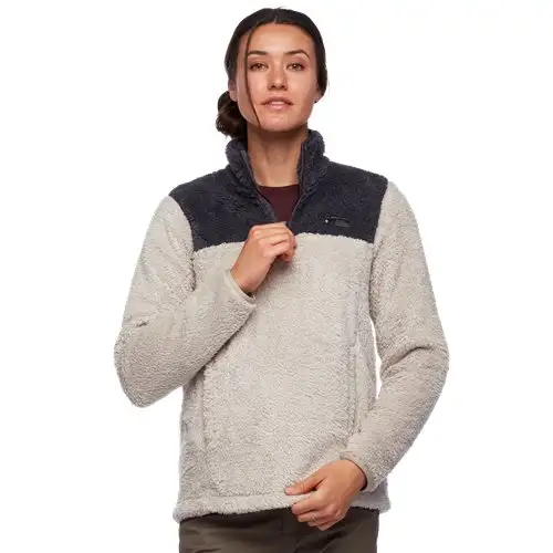 Fleecetröja Black Diamond Roadie Qz Fleece Dam Svart/Vit