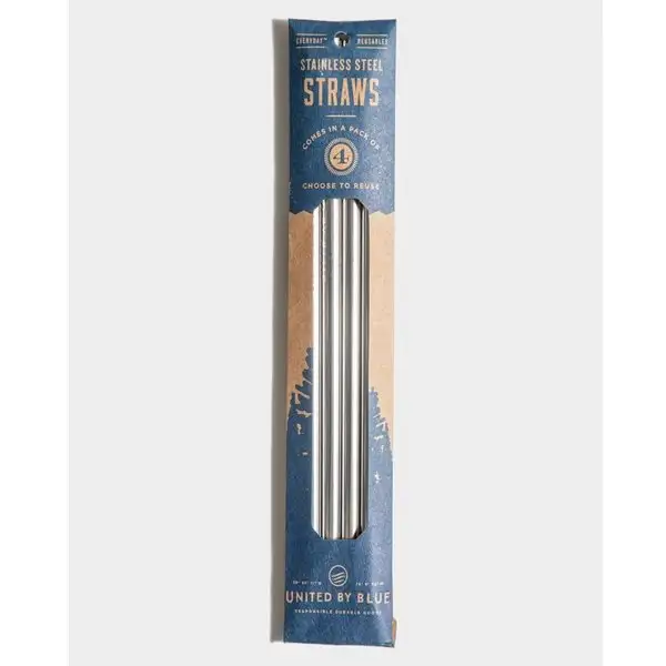 Sugrör United by Blue Straw Pack With Brush Cleaner Grå OS