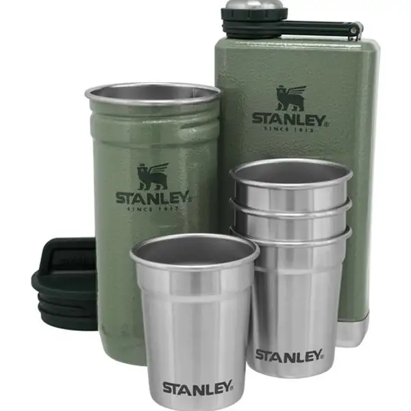Drickset Stanley The Pre-Party Shotglass + Flask Set Grön 4X59/236