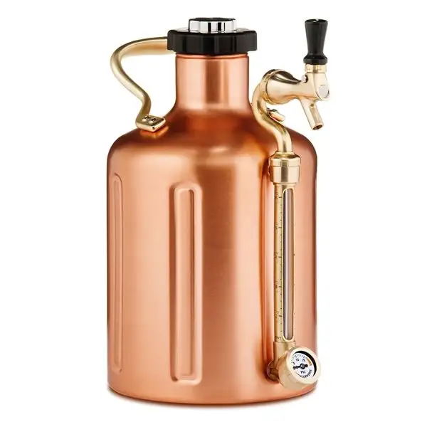 Flaska GrowlerWerks Ukeg 3.8 Liter Koppar OS