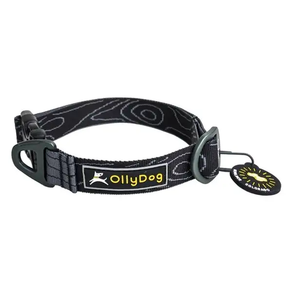 Halsband OllyDog Flagstaff Collar Svart