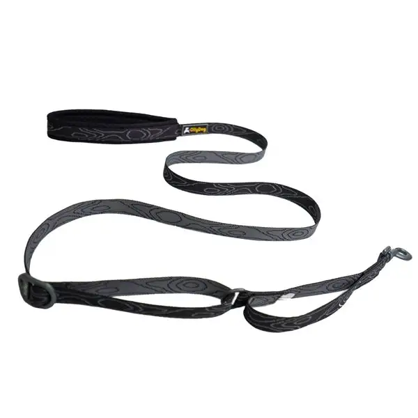 Koppel OllyDog Flagstaff Adj Leash Svart OS