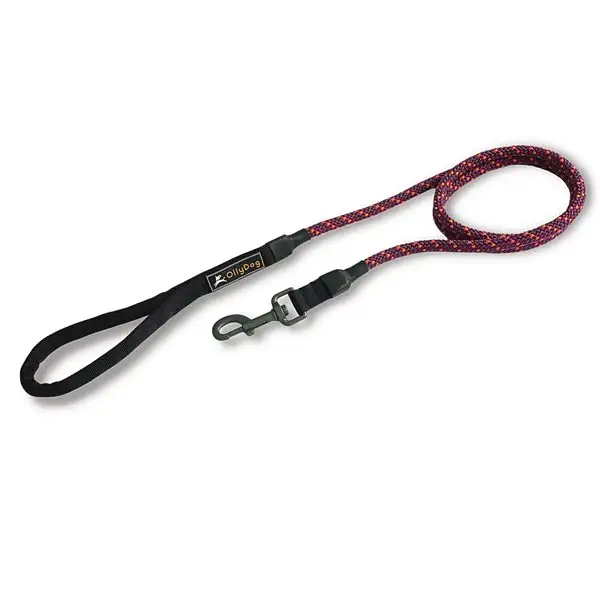 Koppel OllyDog Mountain Leash Svart/Lila OS