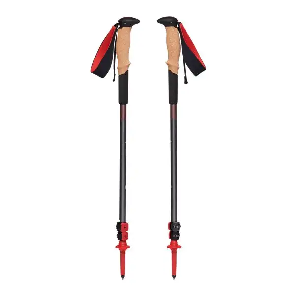 Gångstav Black Diamond Pursuit Shock Trekking Poles Grå/Röd