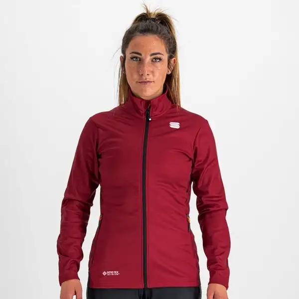 Vindjacka Sportful Squadra Jacket Dam Röd