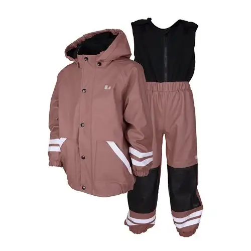 Regnjacka Lindberg Fagerhult Rain Set Fleece Junior Rosa