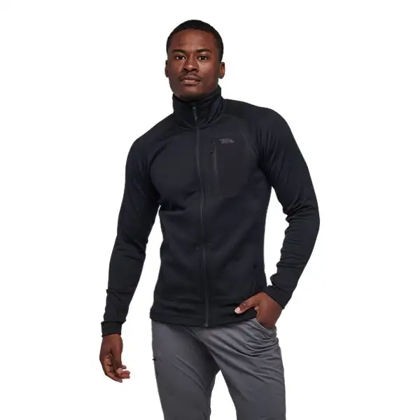 Fleecejacka Black Diamond Factor Jacket Herr Svart