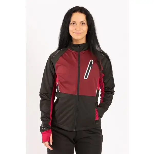 Jacka Fischer Åsarna 2 Softshell Jacket Dam Svart/Röd
