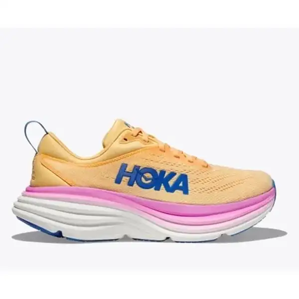 Löparskor Hoka Bondi 8 Dam Gul/Rosa/Vit