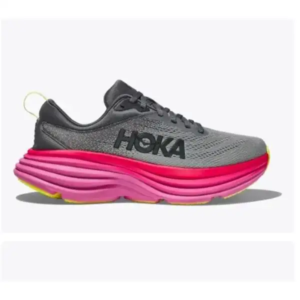 Löparskor Hoka Bondi 8 Dam Röd/Grå/Rosa