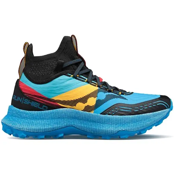 Trailrunning Skor Saucony Endorphin Trail Mid runshield Herr Blå