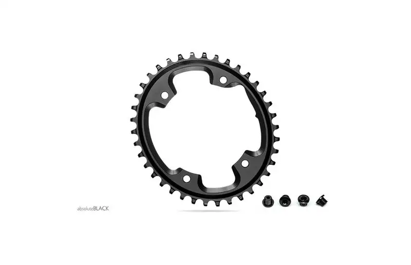 Absoluteblack Drev ¥110 Mm Bcd (Shimano Asymmetric) 1X10/11/12-Speed Oval Nw Alu Onesize