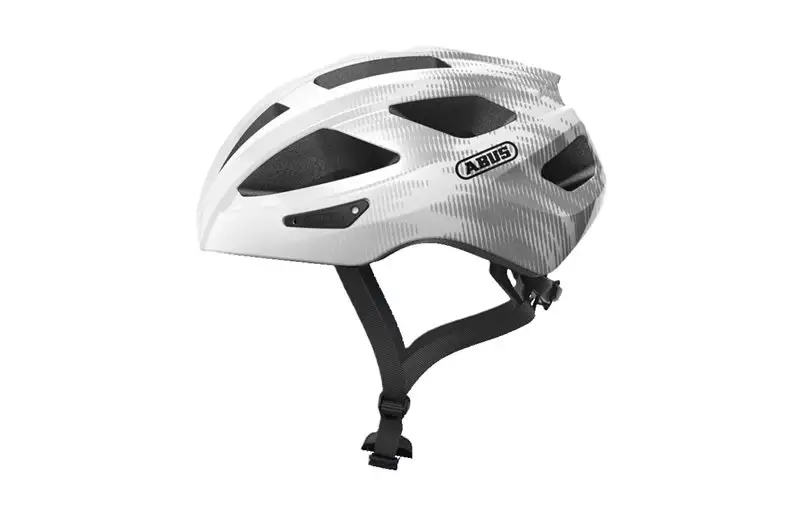 Abus Cykelhjälm Barn Macator White Silver