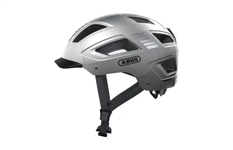 Abus Cykelhjälm Hyban 2.0 Signal Silver