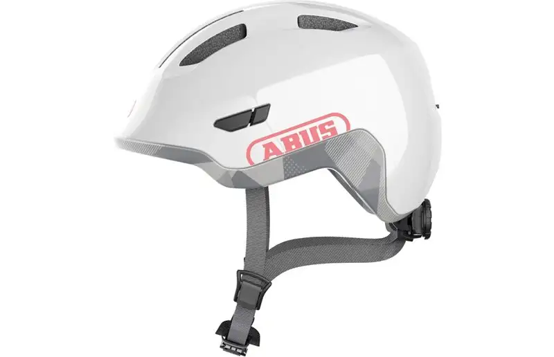 Abus Cykelhjälm Smiley 3.0 Ace Led Shiny White