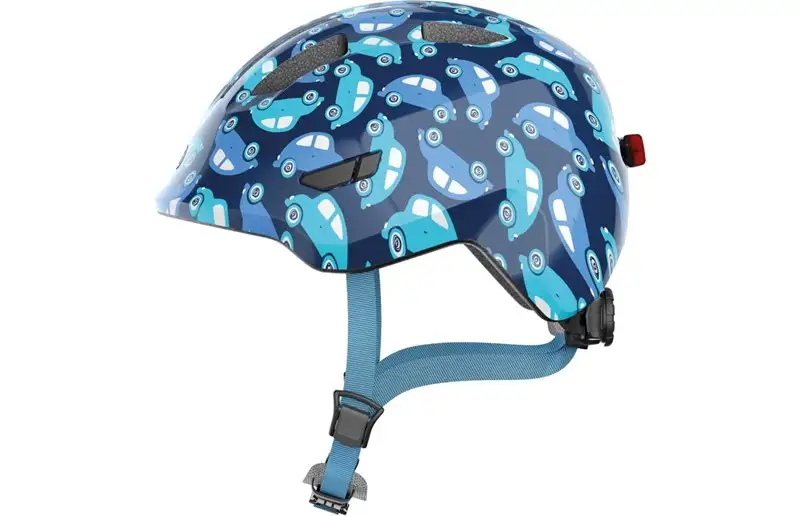 Abus Cykelhjälm Smiley 3.0 Led Blue Car